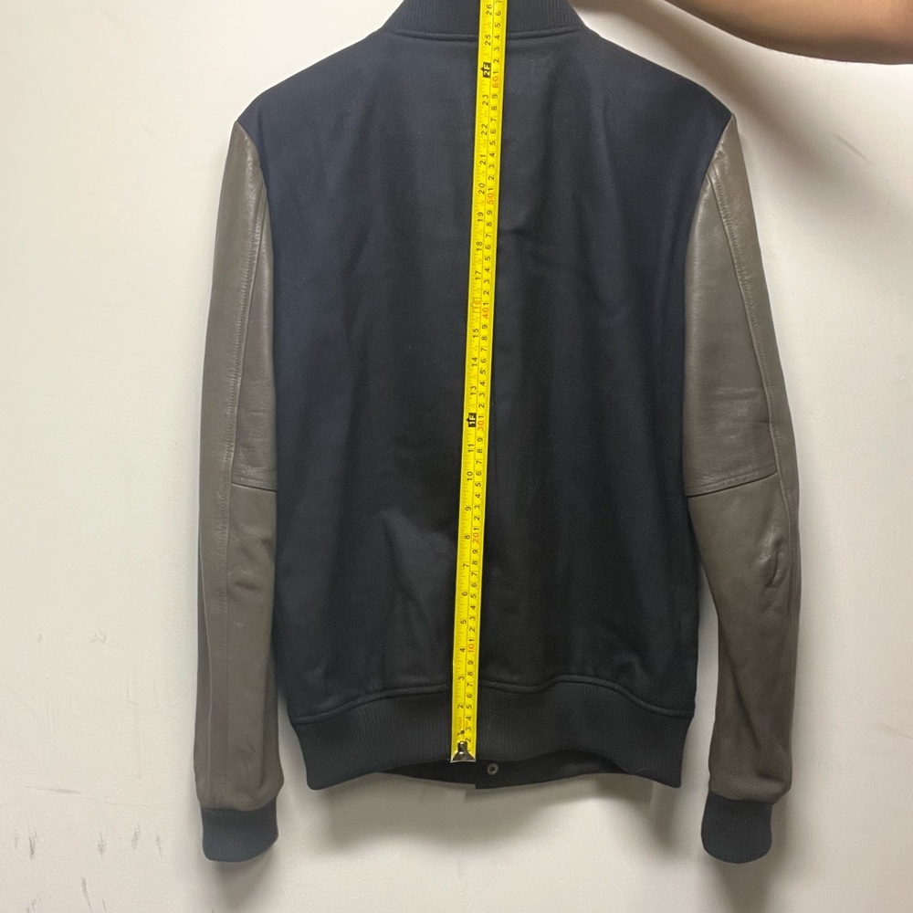 Temple of Jawnz Navy and Gray Varsity Jacket - Picture 5 of 7